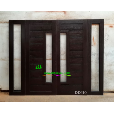 ประตูไม้สักบานคู่ รหัส DD110